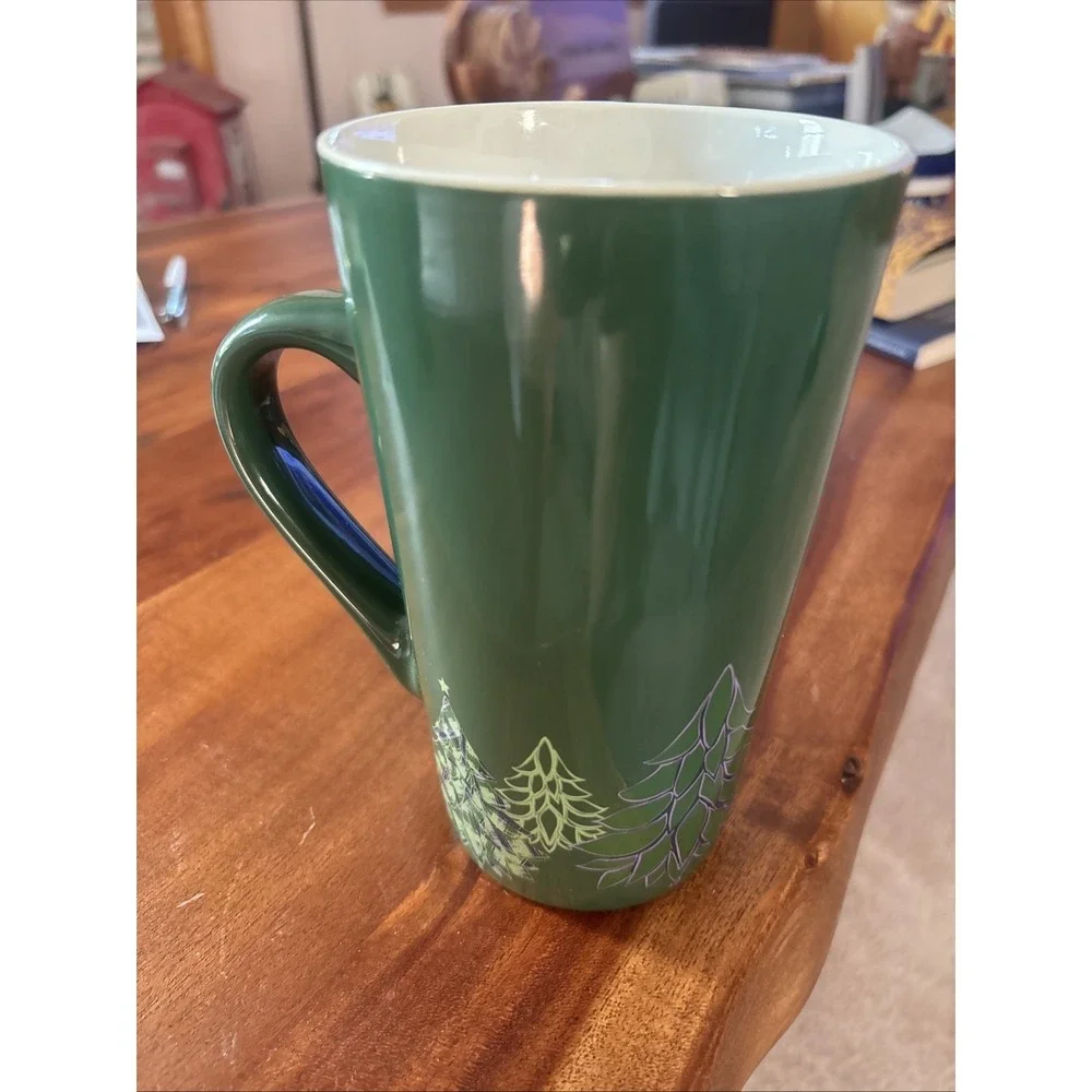 Starbucks 2020 Holiday Christmas Trees 16 oz Ceramic Green Coffee Cup